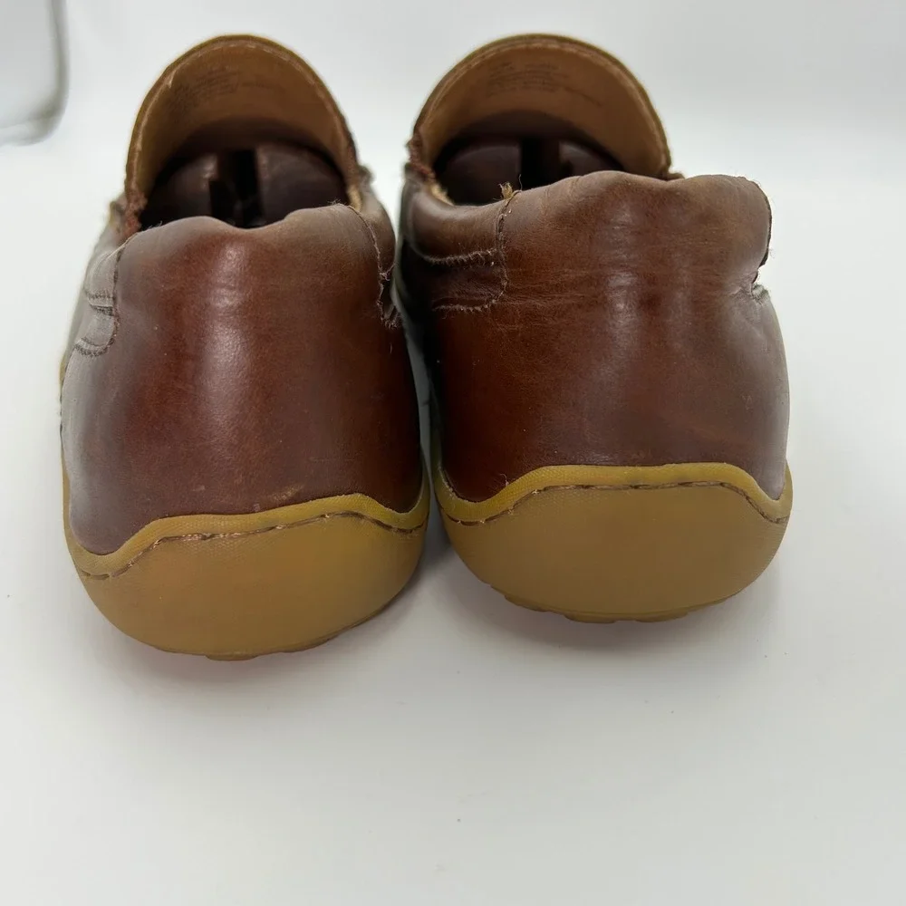 Born Loafers Mens‎ 10.5 Brown Leather Slip On Moc Toe H44116 Business Casual